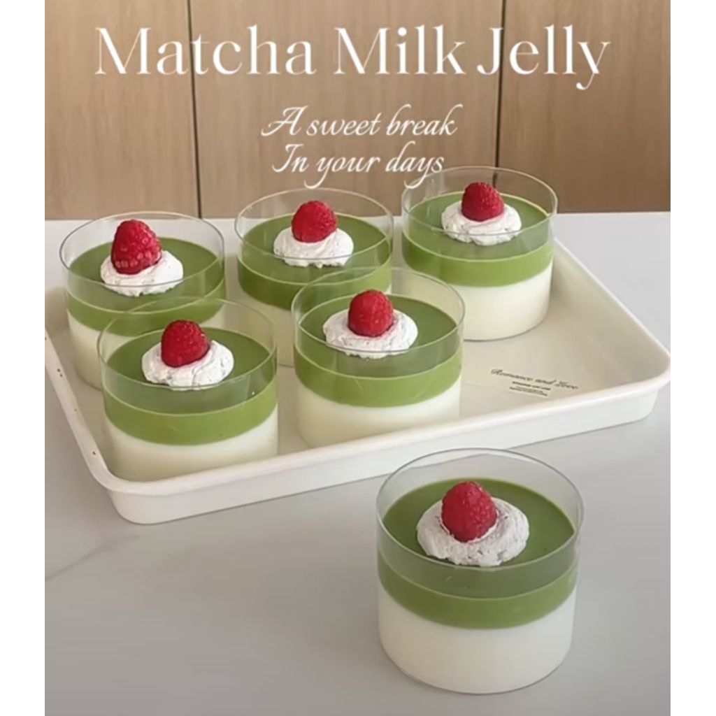 

jelly matcha milk