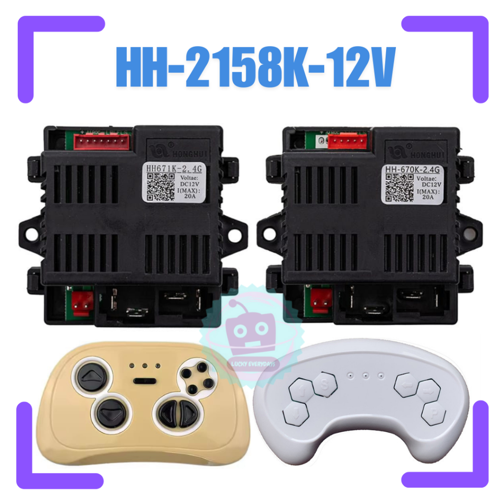 RECEIVER REMOT HH-2158K-12V / HH-670K-12V 5P HH-671K-12V 7P MOBIL MAINAN AKI ANAK REMOT CONTROL MODU
