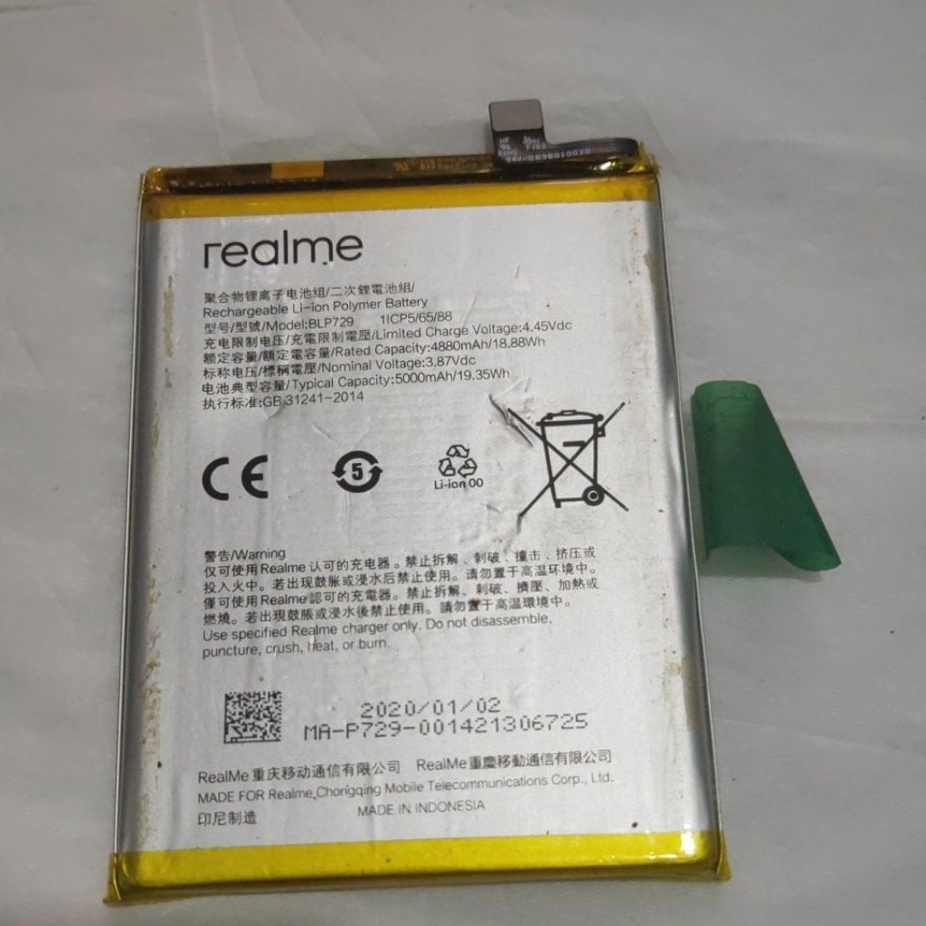 BATRAI BATRE REALME 5I ORI COPOTAN NORMAL