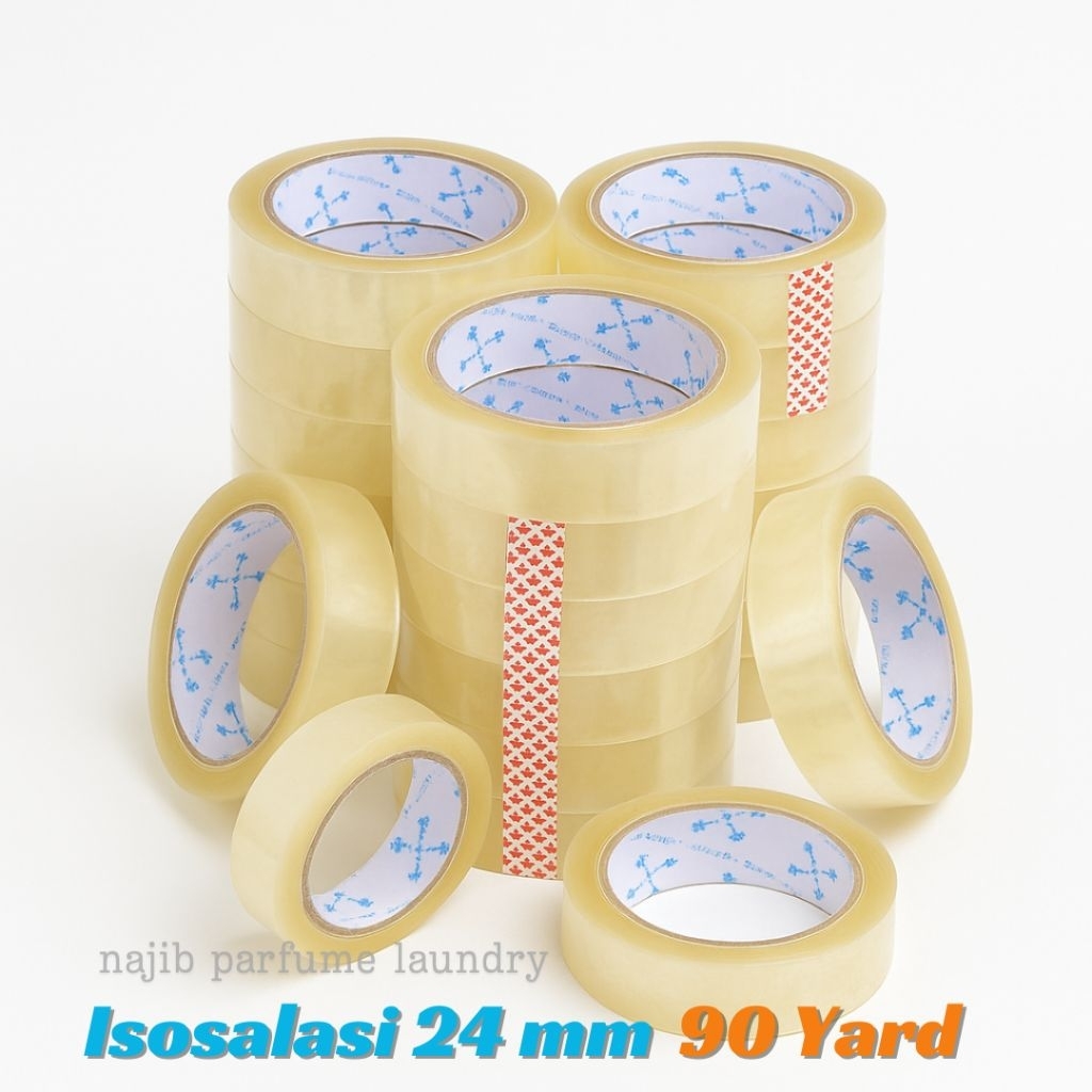 

Lakban Bening Opp / Isolasi Bening 24 mm x 90 yard