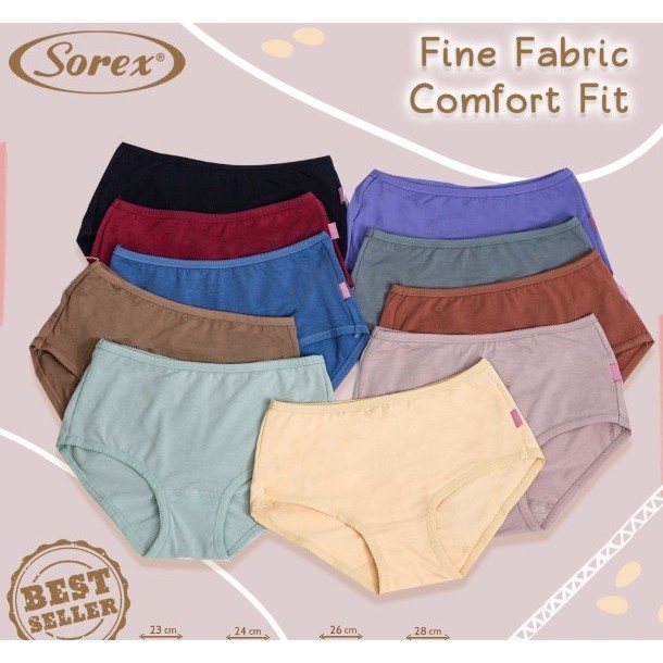 Termurah || CD Sorex (( 1230 )) Celana Dalam Wanita Midi Katun Cantik Sorex Original Size M-QL