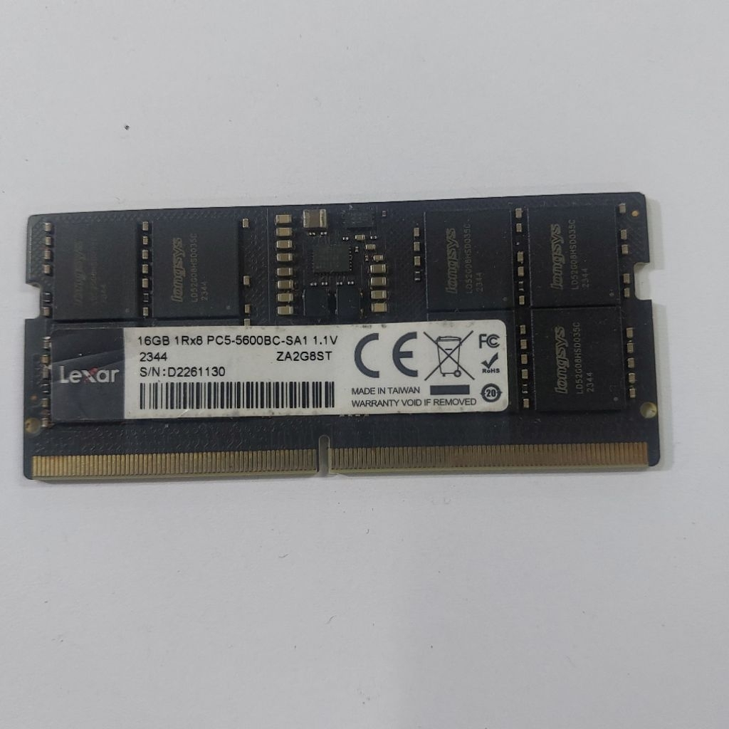 Ram memory laptop Sodim ddr5 16gb 4800 / 5600 murah