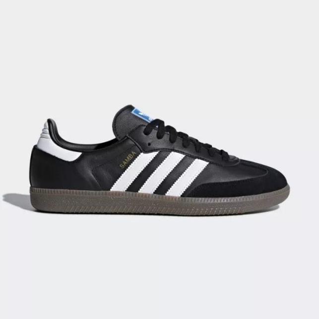 Sepatu Sneakers Pria Adidas Samba OG Core Black White Original B75807