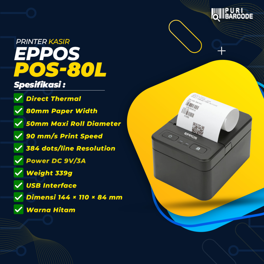 Printer Kasir Thermal 80mm EPPOS POS-80L