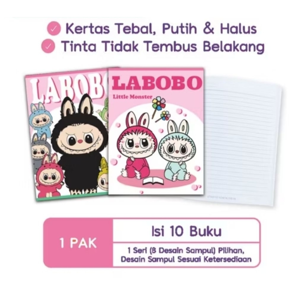 

Buku Tulis Labobo 38 lembar ( 1 pak isi 10 buku )