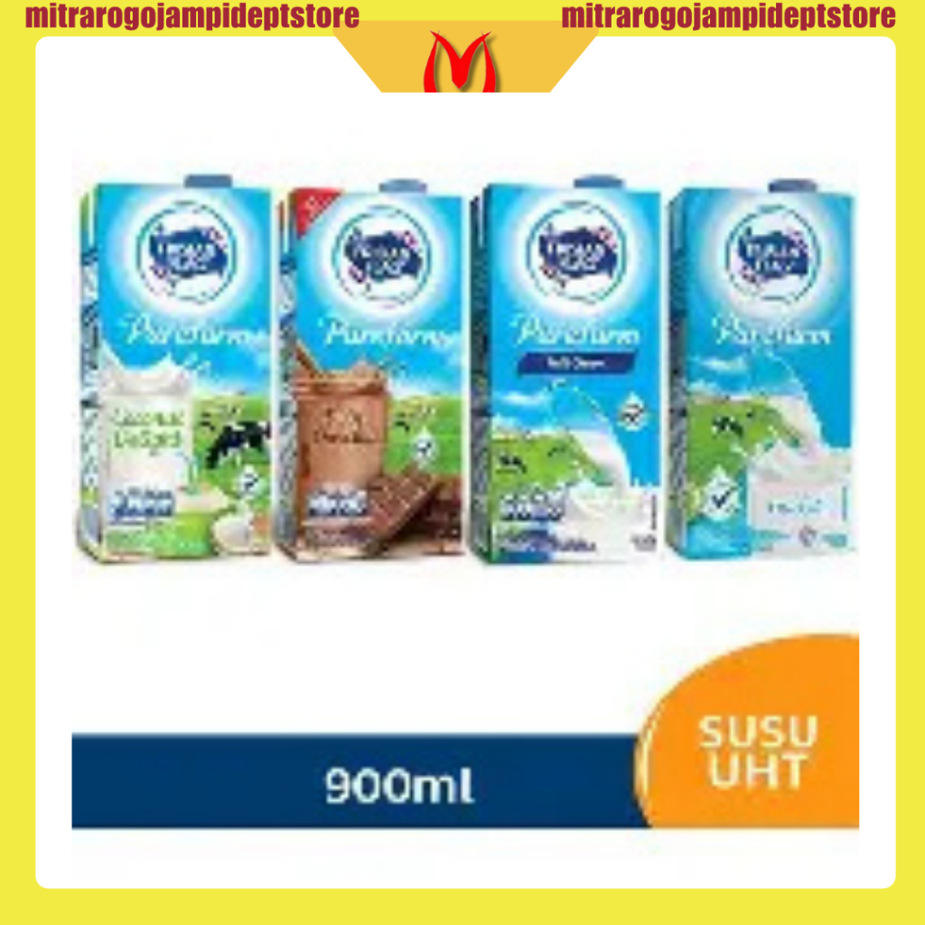 

Frisian Flag Purefarm UHT 900 ml Coklat, Coconut, Full Cream, Low Fat