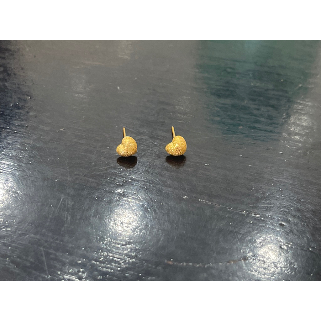 anting korea model love terbaru emas asli