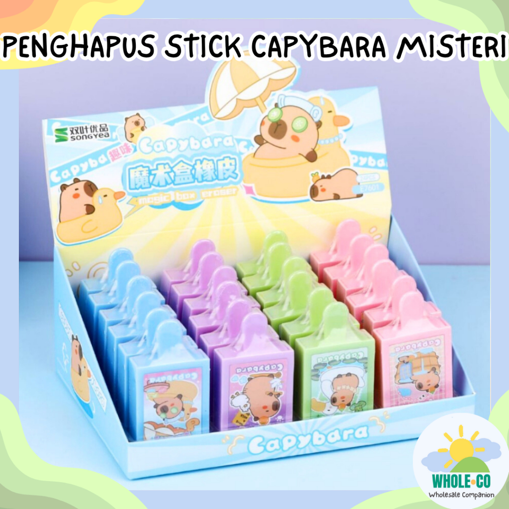 

Penghapus Stick Capybara Misteri Ice Cream Premium Hewan Kapibara Pastel Lucu Unik Termurah Grosir Cod