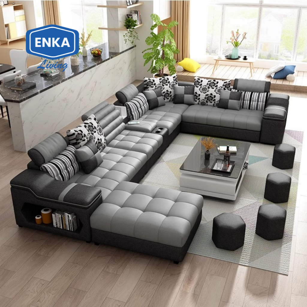 Sofa Minimalis Ruang Tamu Letter U Sudut Kursi Tamu Minimalis