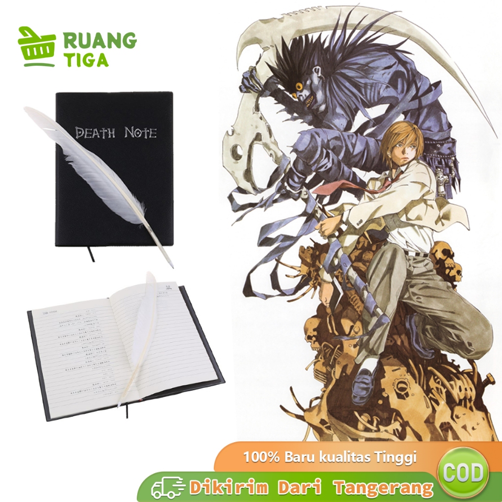 

Buku Death Note Pocket Book Anime Light Yagami Notebook Anime Dengan Pena Bulu Dan Pembatas Buku