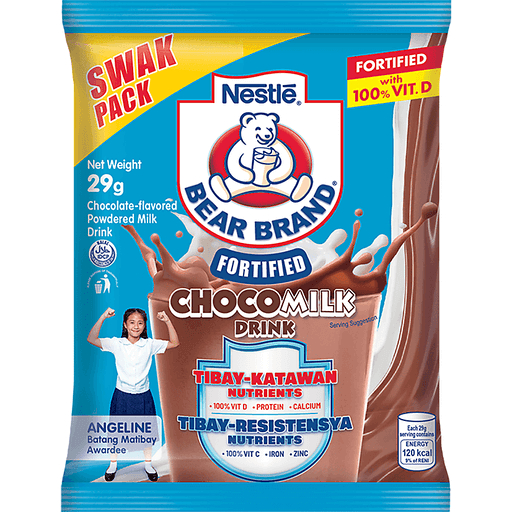 

BEAR BRAND SACHET CHOCOMILK/ADULT PLUS/ FORTIFIED MILK 33g