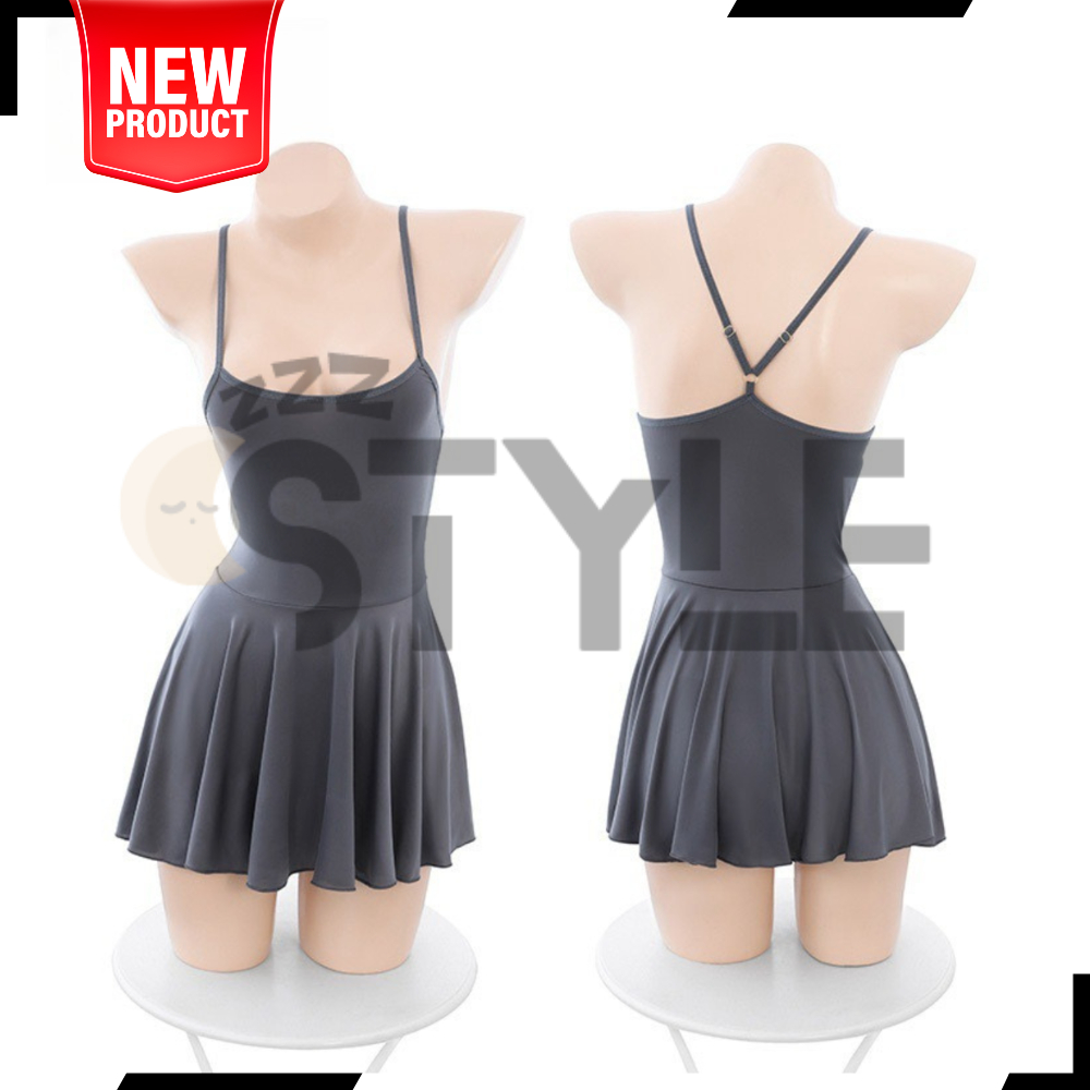 BERKUALITAS ZzzStyle Lingerie Sexy Suspender (TANPA CD/G_STRING) Tipe-A rayuan ketat backless Dress