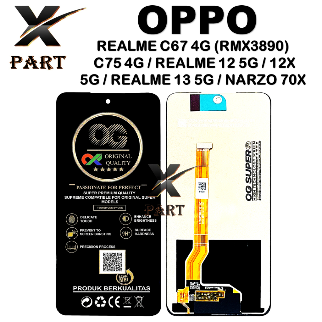 LCD TOUCHSCREEN REALME C67 4G  (RMX3890) / C75 4G / REALME 12 5G / REALME 12X 5G / REALME 13 5G / NA