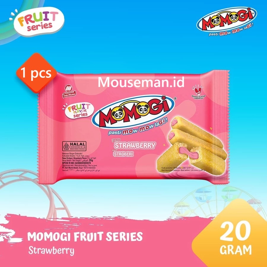 

MOMOGI STICK 3 Fruit Flavor Series Strawberry Rasa Stroberi 20gr