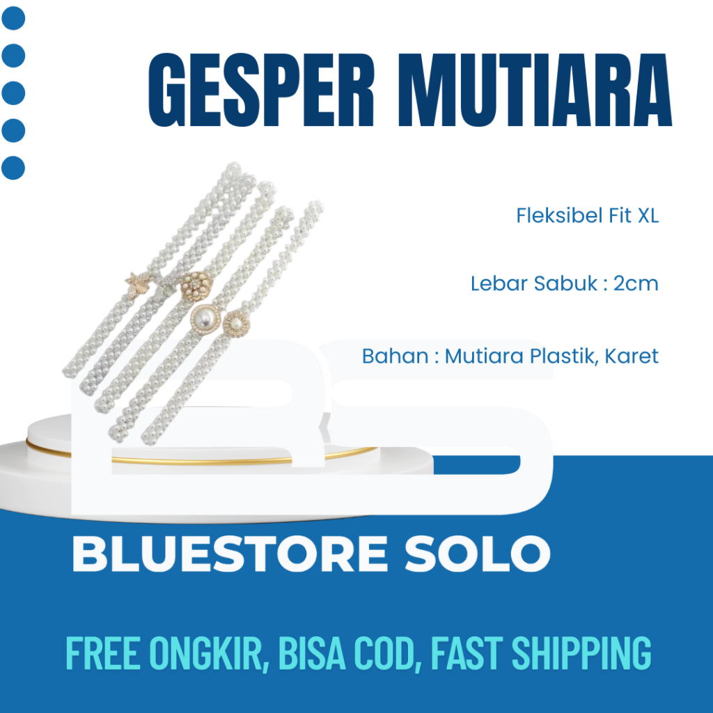 Ikat Pinggang Korea Ikat Pinggang Mutiara Belt Mutiara Fashion Gesper Rantai