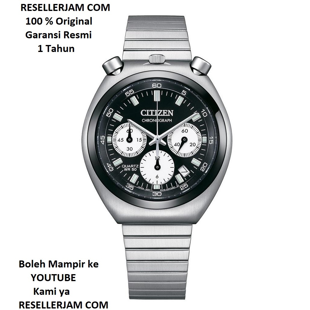 Jam Tangan Citizen AN3660-81E Bullhead Tsuno Reverse Panda Original Garansi Resmi