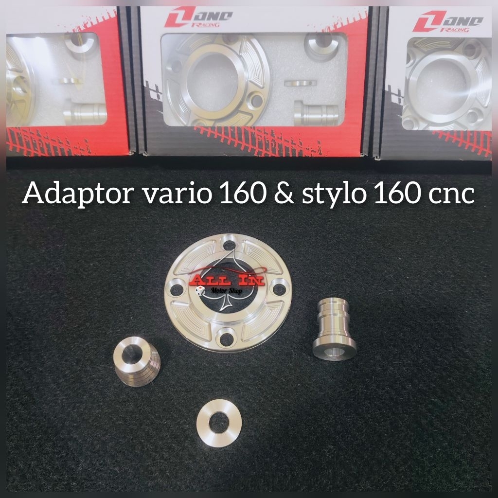 Adaptor piringan depan vario 160 cbs stylo 160 cbs cnc/adaptor velg vario 160 cbs stylo cbs