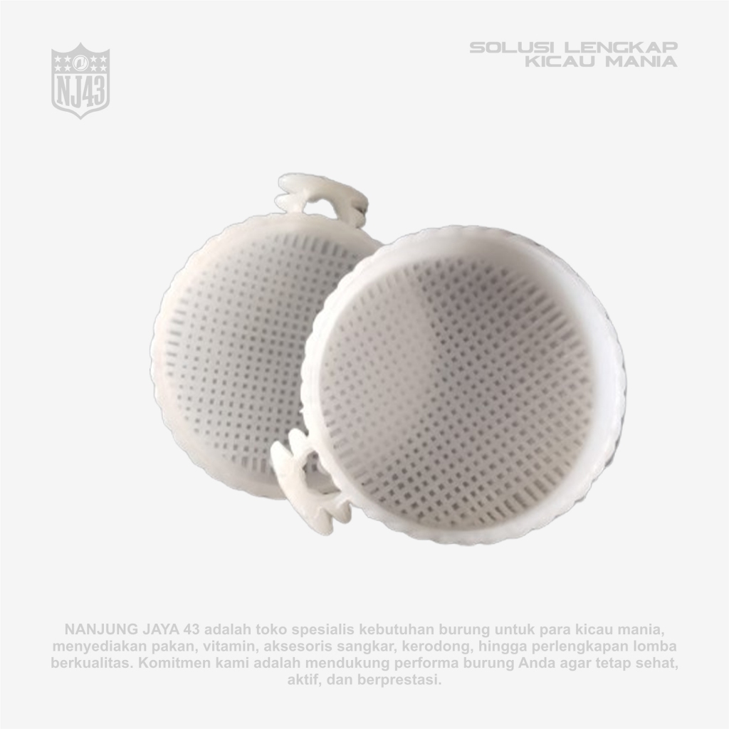 Cepuk Wadah Kroto Burung Elite Jumbo & Medium: Pakan Segar, Burung Juara