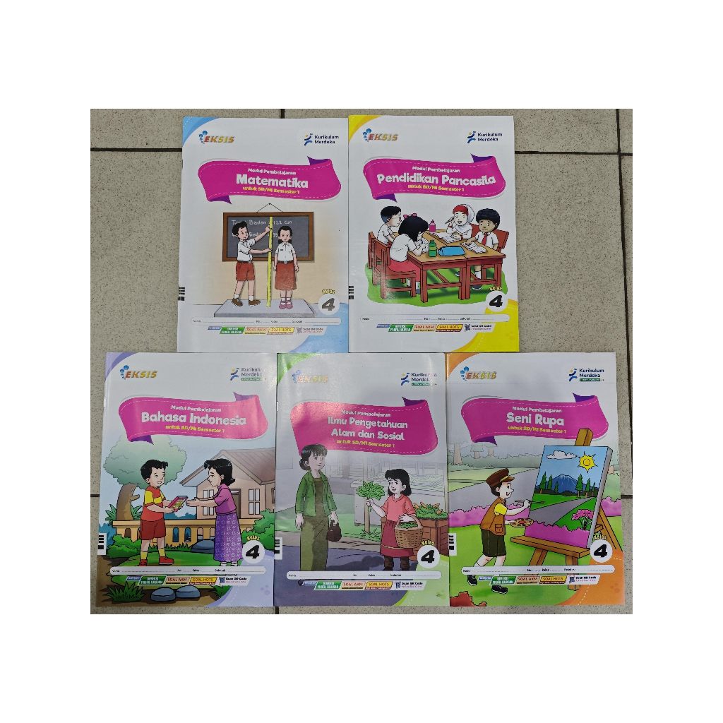 LKS EKSIS KELAS 4 SD SEMESTER 1 PENDIDIKAN PANCASILA .B INDONESIA. MATEMATIKA, IPAS, SENI RUPA THN 2