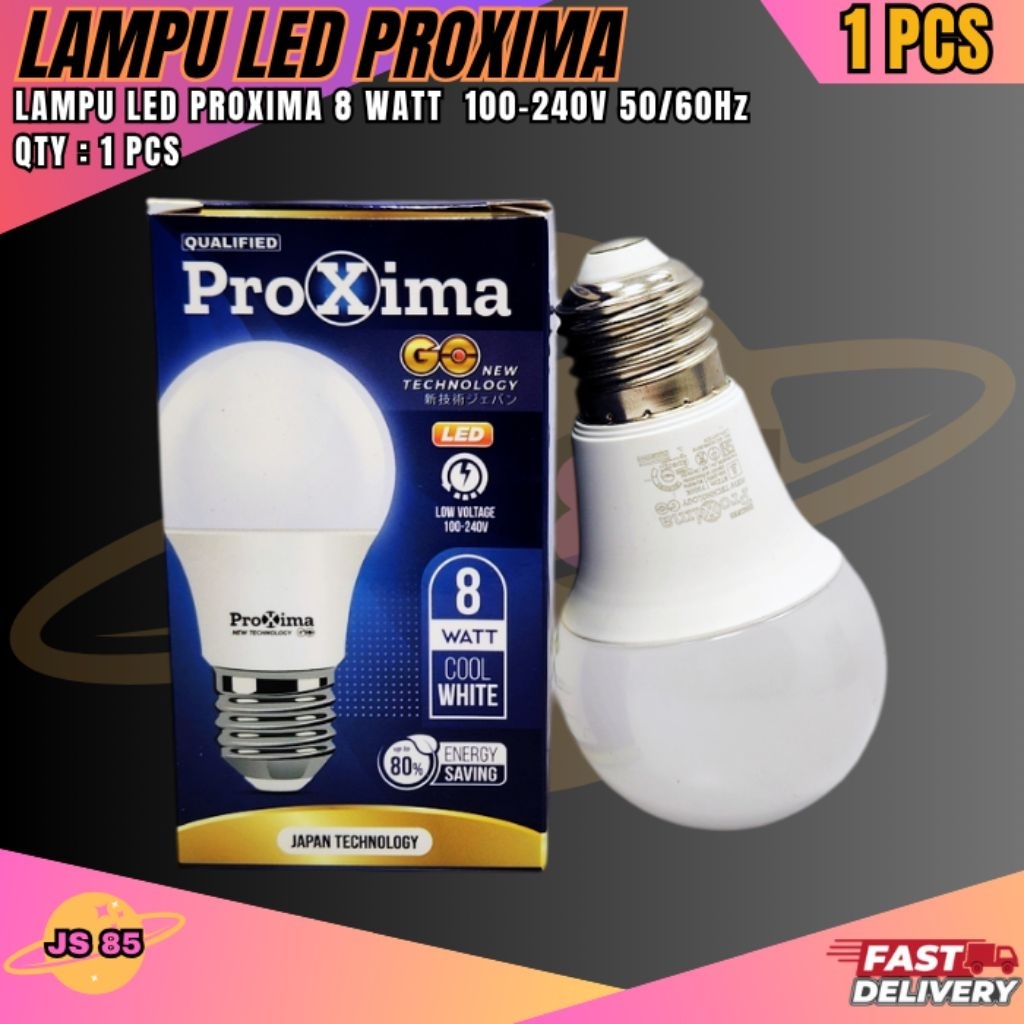 Bohlam Lampu LED 8 watt Cahaya Putih Super Terang / Lampu LED 8 Watt / Bohlam LED Murah 8 Watt Asli 