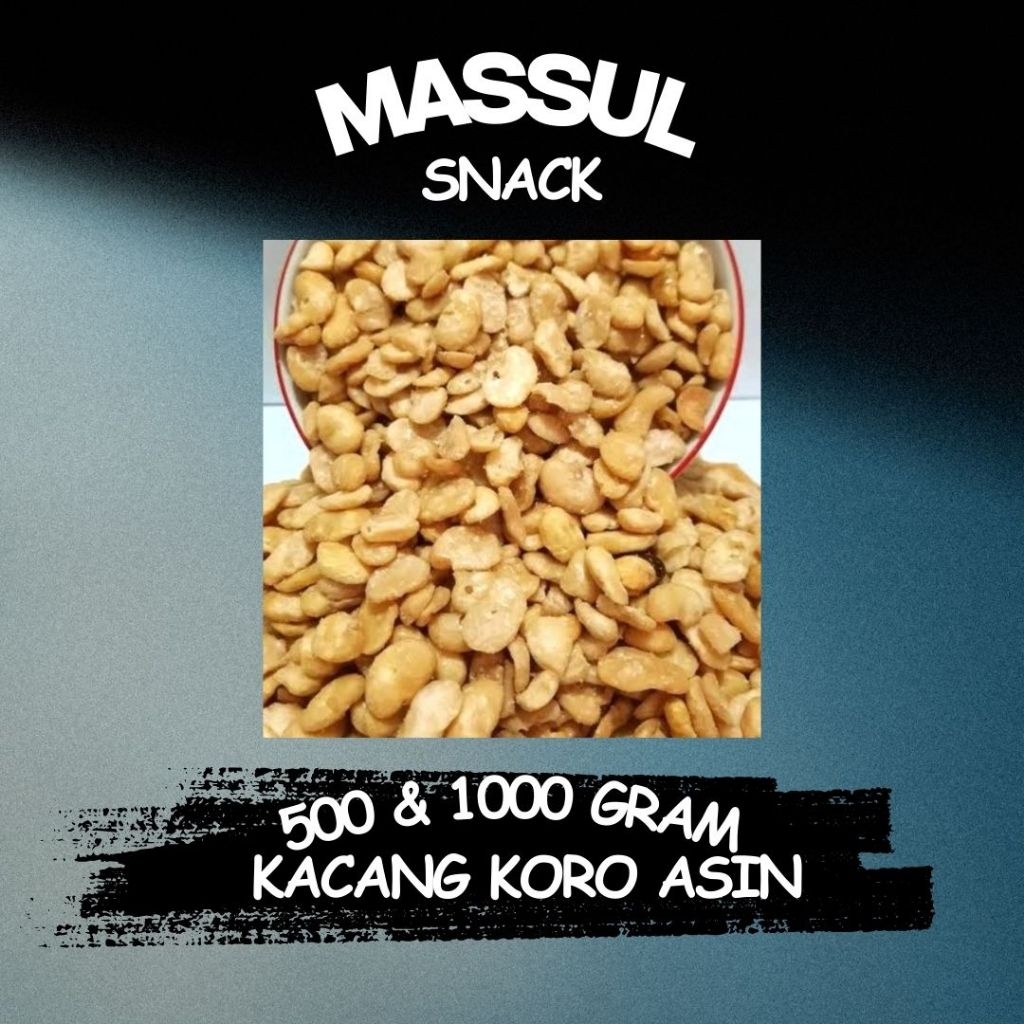 

[500 gram & 1000 gram] Kacang Koro Kupas Rasa Asin