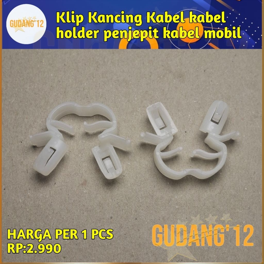 Klip Kancing Kabel kabel  holder penjepit kabel mobil