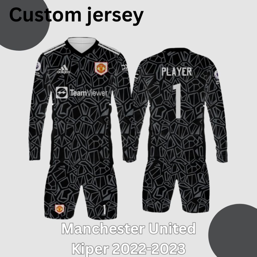 JERSEY MANCHESTER UNITED KIPER(MU)DEWASA LENGAN PANJANG 2022-2023 | Bisa Costum Free Desain, Nama & 