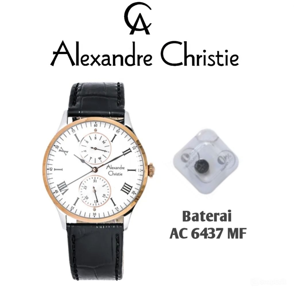Baterai Jam Tangan Alexandre Christie Type AC 6437 MF