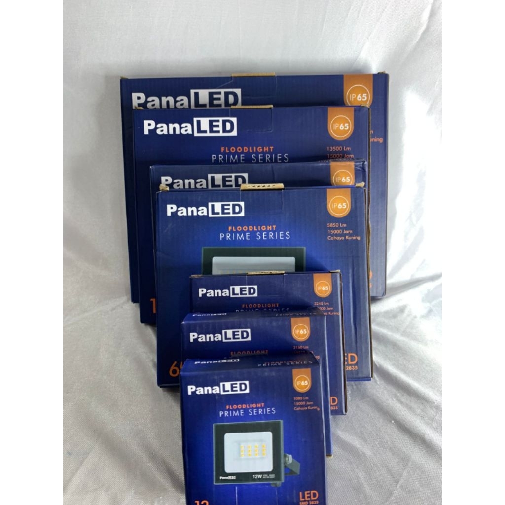 Floodlight Panaled IP65 KUNING 12W 24W 36W 65W 100W 150W 200W 300W Lampu Tembak Panaled