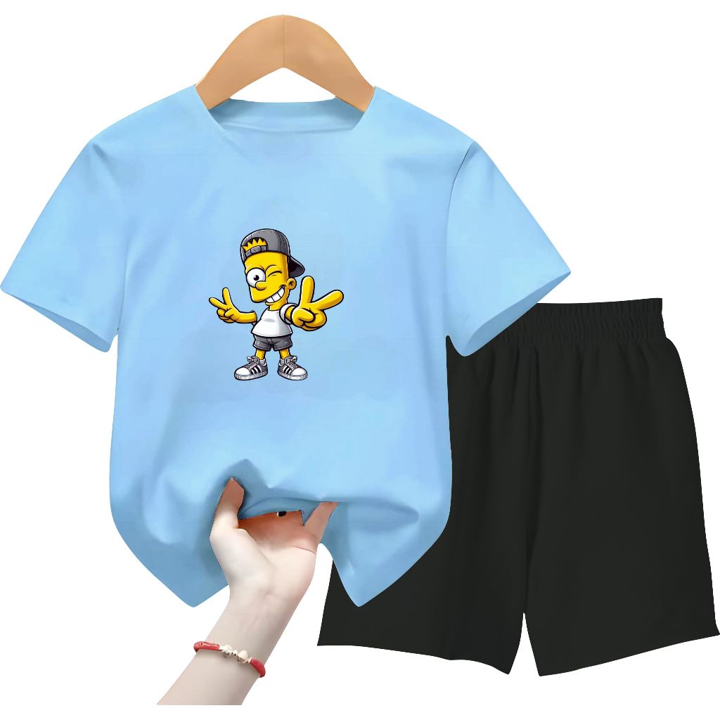 kaos anak simpson bart simpson