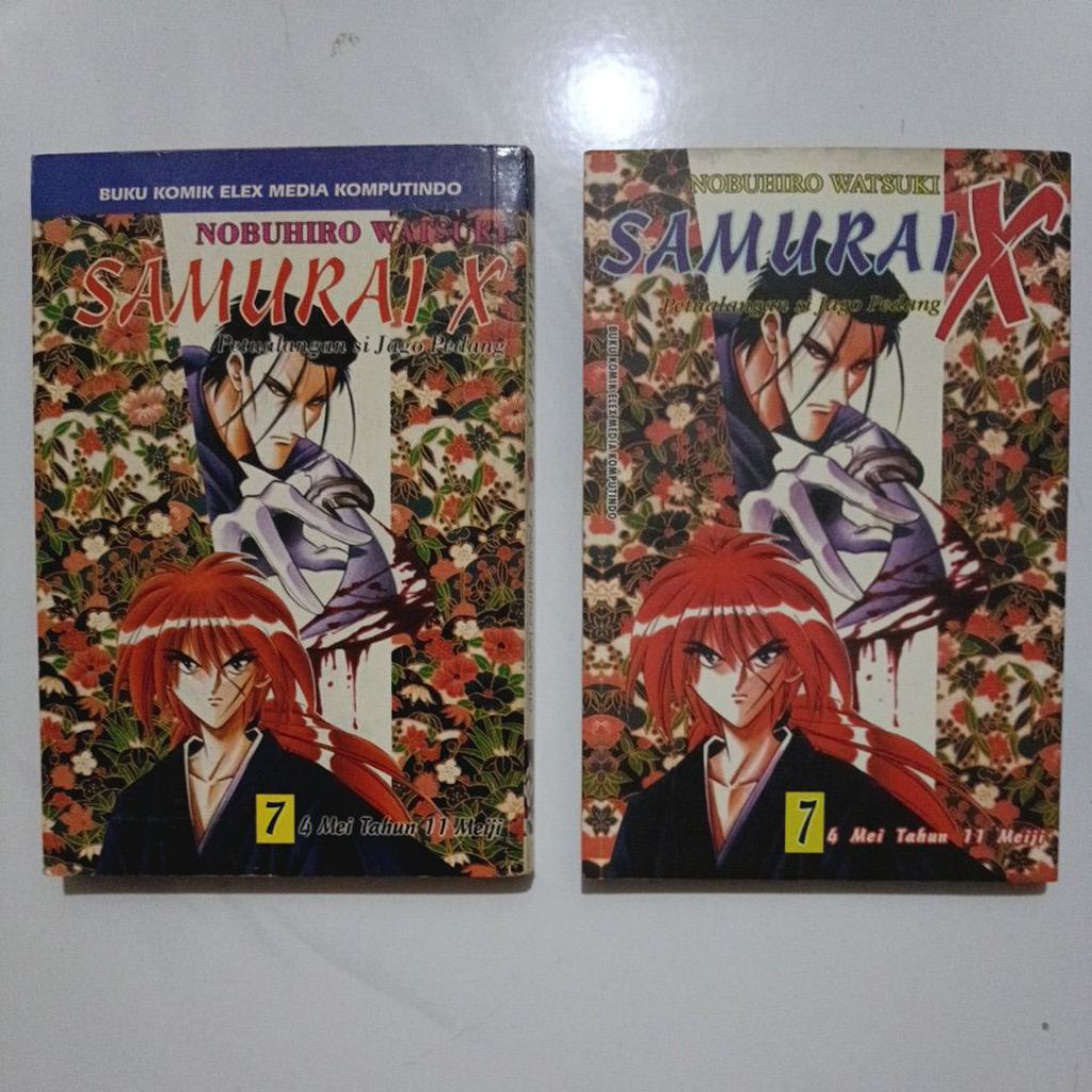 komik samurai x rurouni kenshin , nobuhiro watsuki vol 7 bekas