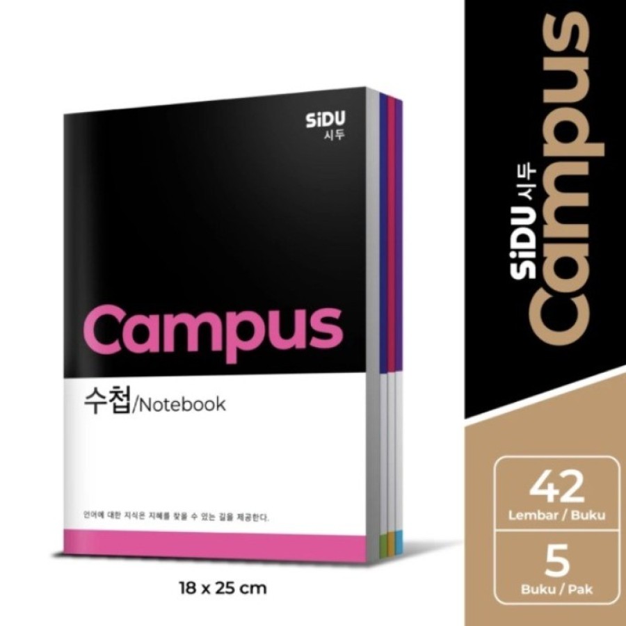 

SIDU BUKU TULIS SINAR DUNIA BIG BOSS CAMPUS MAXI 42 (1 PACK ISI 5 PCS)