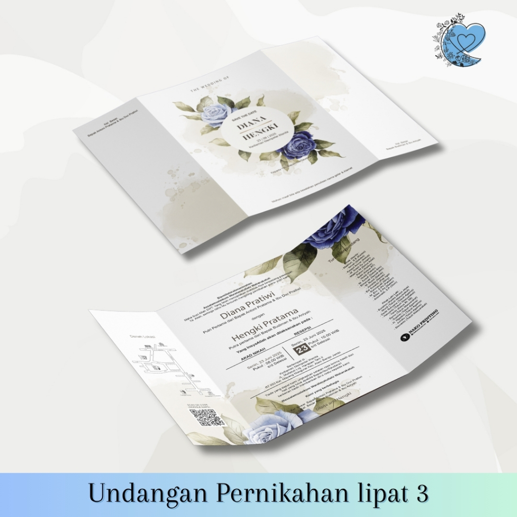 UNDANGAN PERNIKAHAN AESTHETIC, UNDANGAN LIPAT 3, UNDANGAN ELEGAN, UNDANGAN MURAH, UNDANGAN SIMPLE