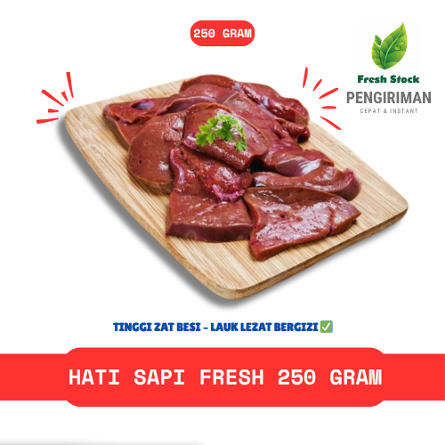 

HATI SAPI FRESH 250 GRAM |FreshStock