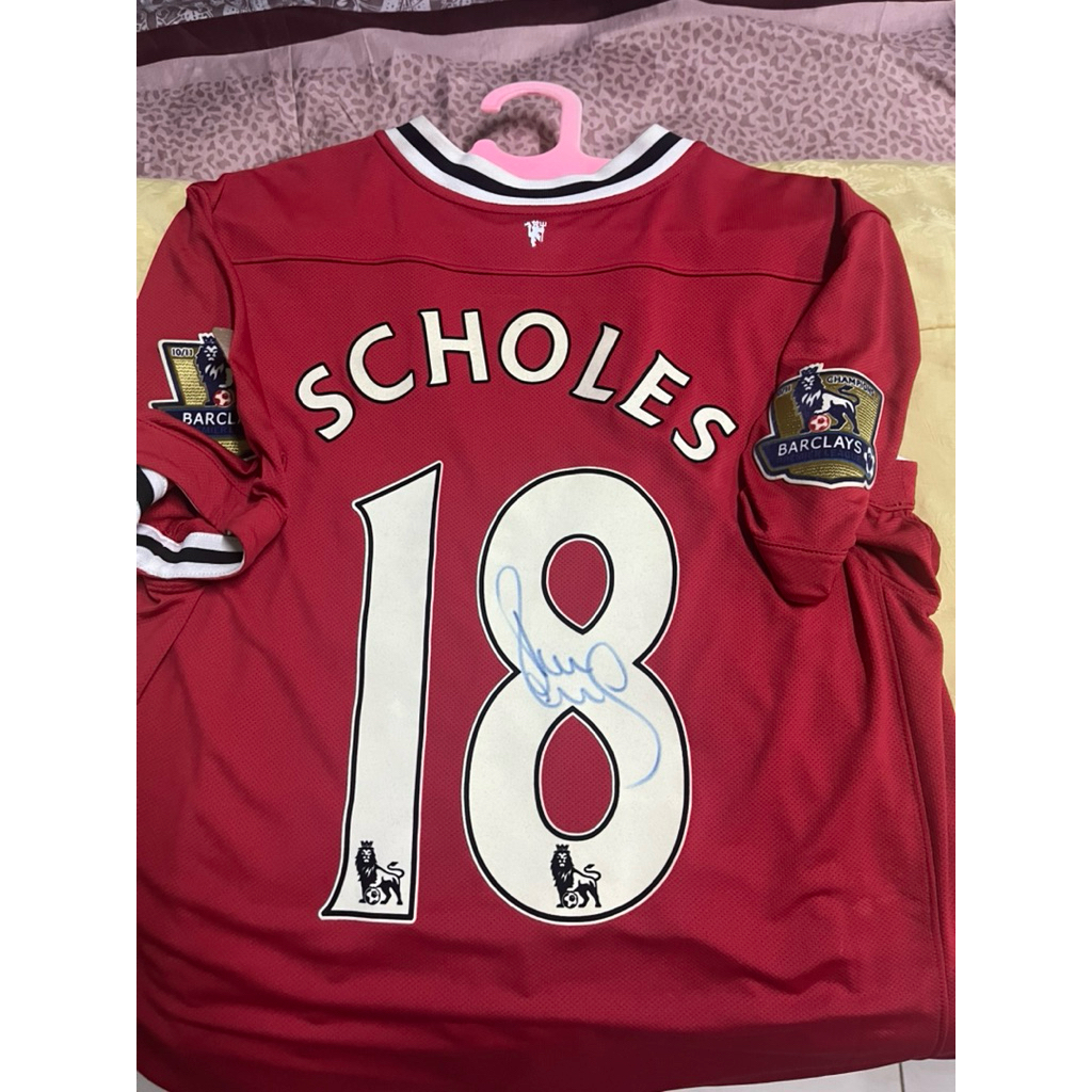 Jersey Manchester United Sign Scholes