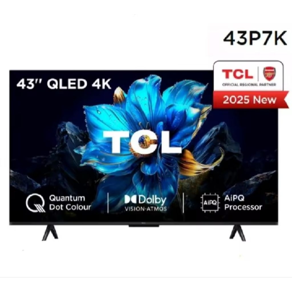 TCL 43 Inch QLED Direct LED Smart Google TV 4K UHD 43P7K