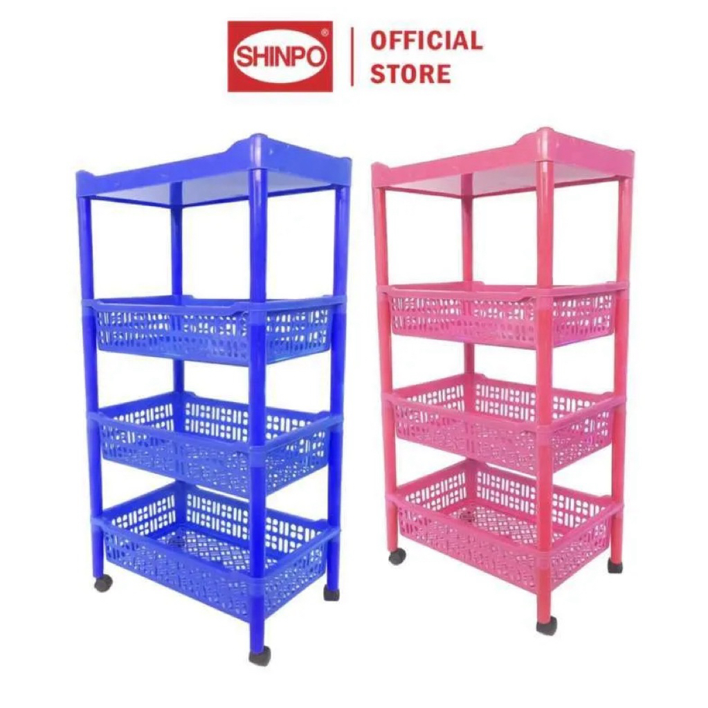 RAK SALON SUSUN 4 RODA / RAK SERBAGUNA / KERANJANG SUSUN/ TEMPAT SURAT