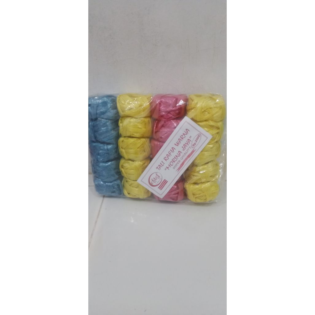 

tali rafia,tali plastik warna eceran 2000