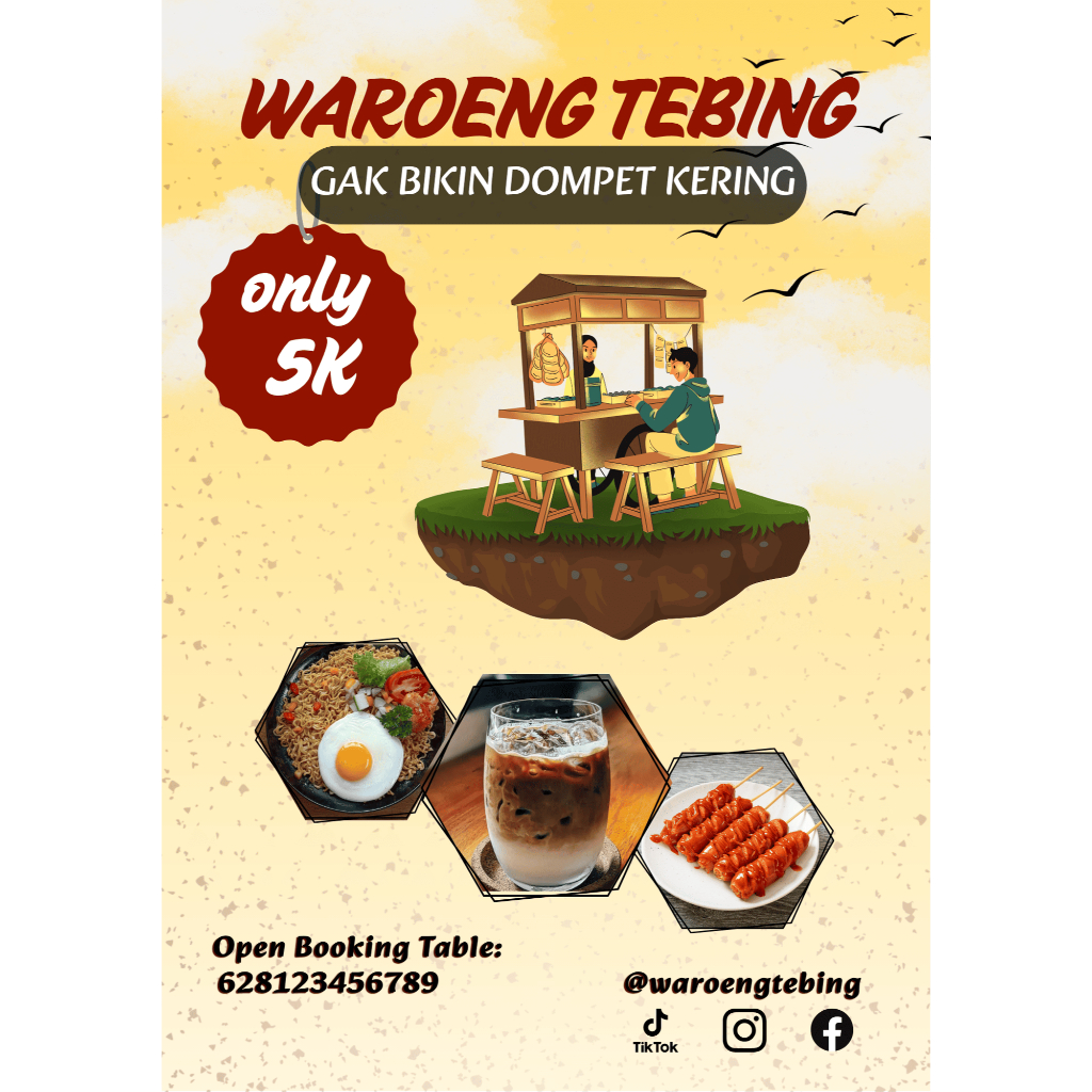 TEMPLATE DESAIN PAMFLET UMKM