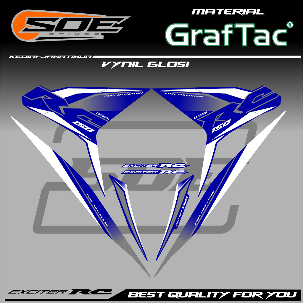 STRIPING MX KING MOTIF LIVERY EXCITER RC