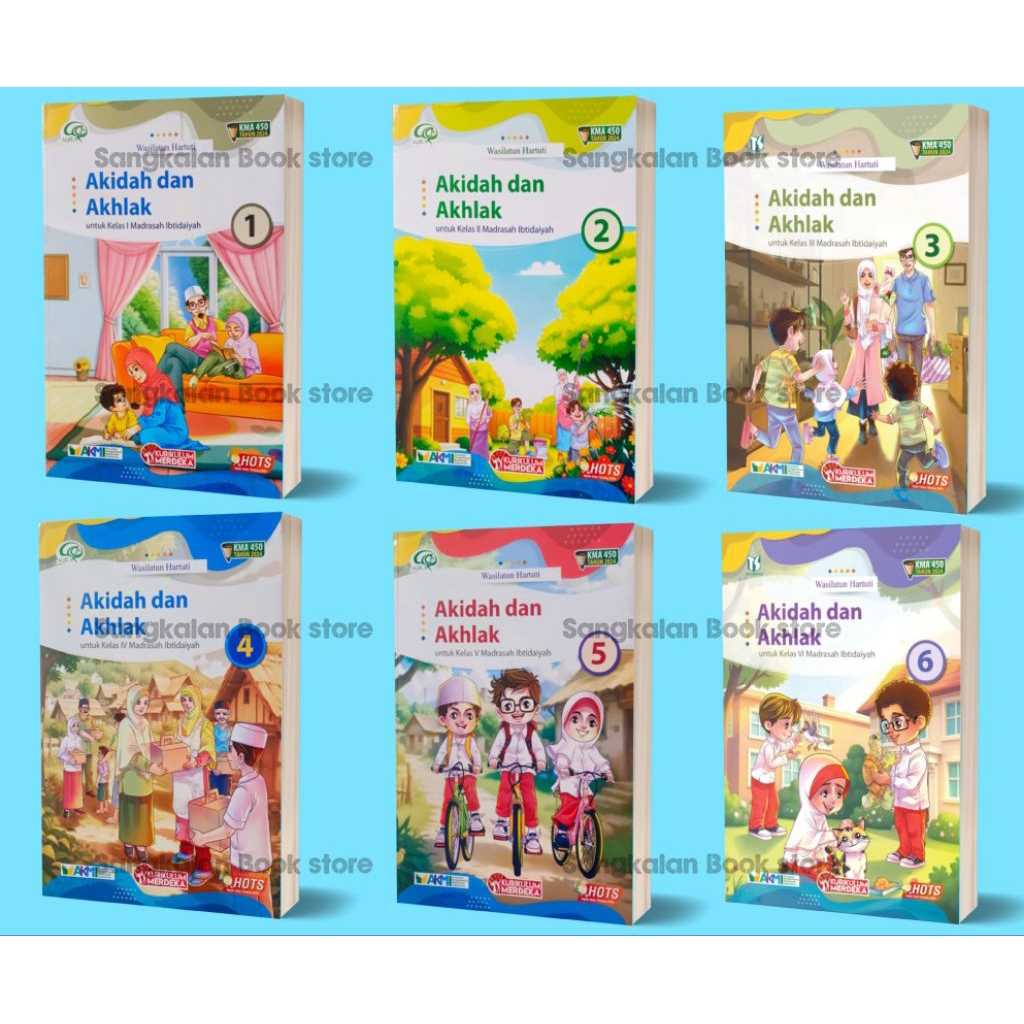 Akidah Akhlak SD MI kelas 1 2 3 4 5 6 Aqila Tiga Serangkai Kurikulum Merdeka KMA 450