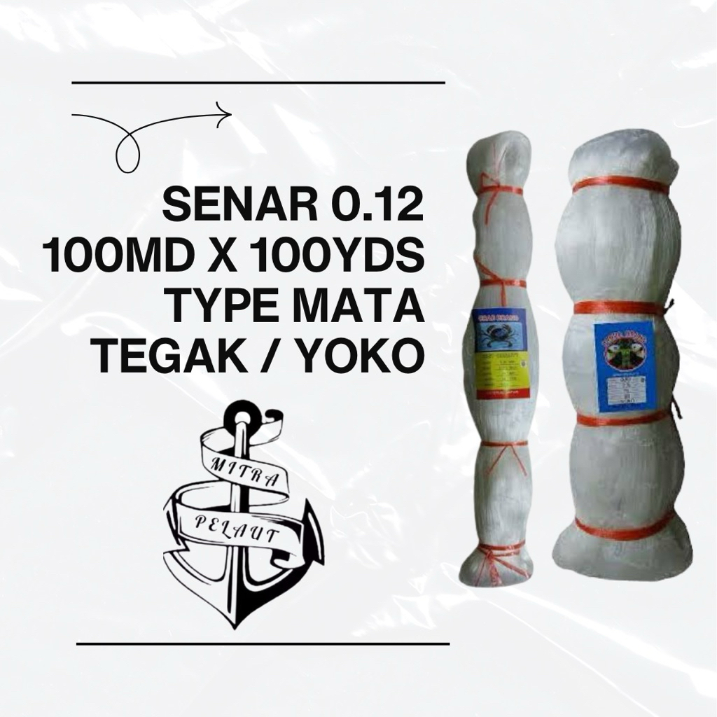 JARING IKAN / JARING SENAR 0.12 - 100X100 YOKO