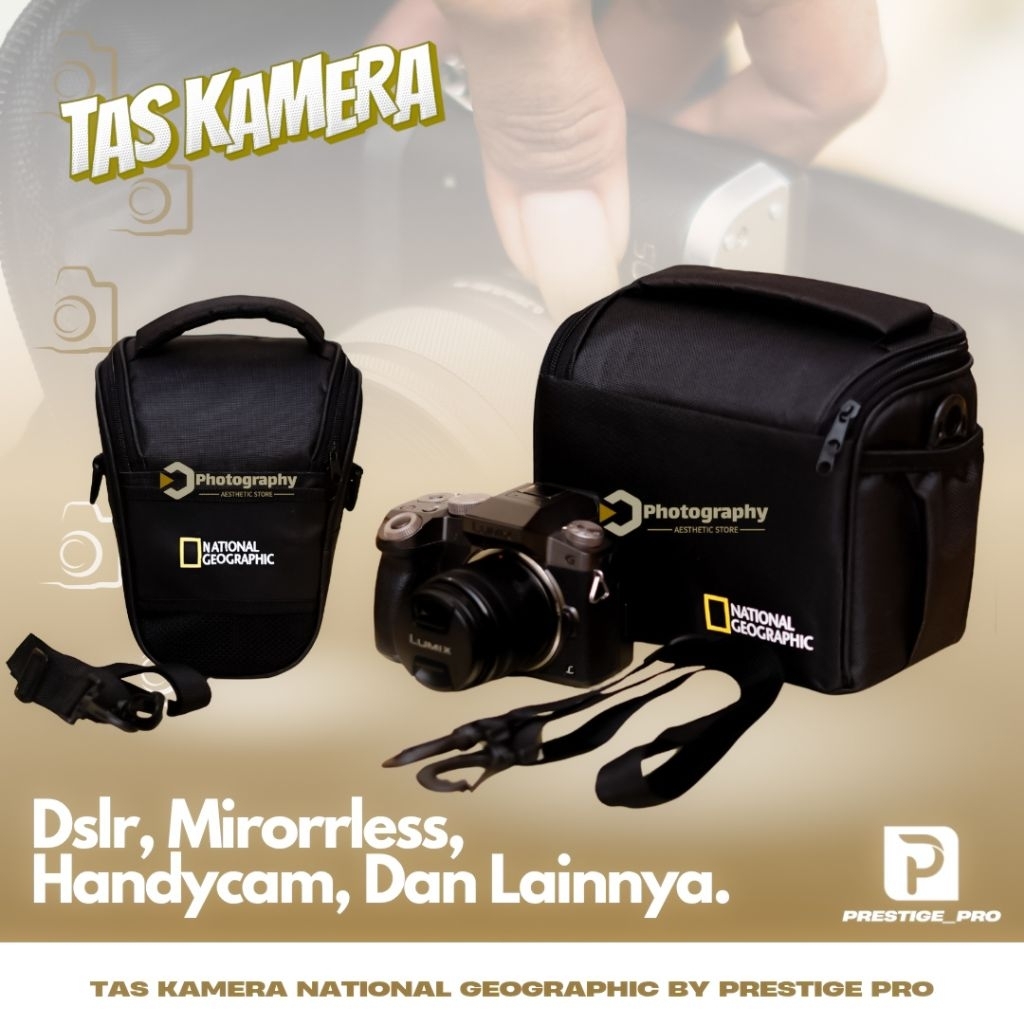 Tas Kamera Segitiga Geografi Nasional - Tas Kamera Mirrorless Geografi Nasional - Tas Kamera Mirrorl