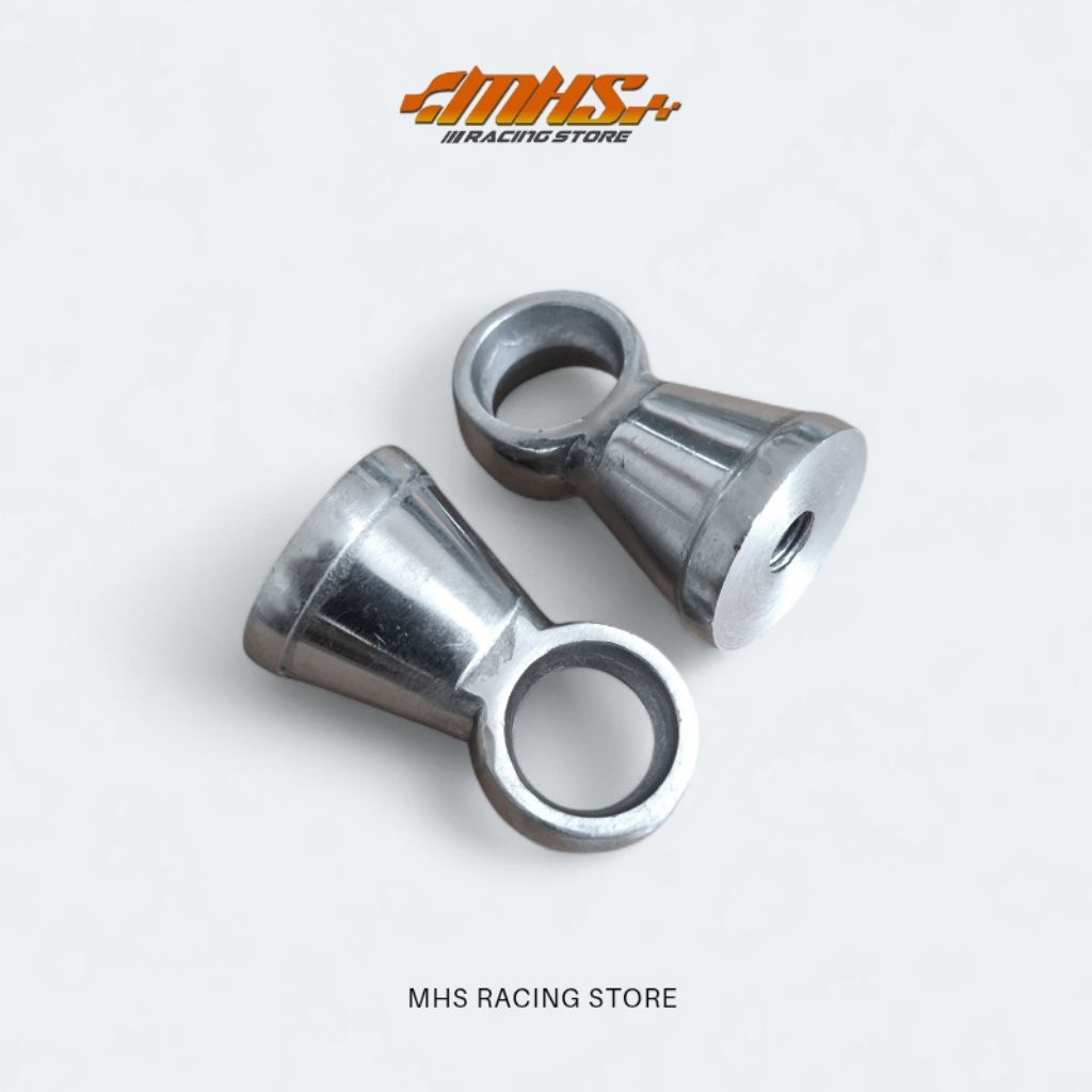 Anting Pangkon Shock Belakang / Peninggi Shock Motor Bebek Satu Set Tinggi 6.7 cm Drat 12 14