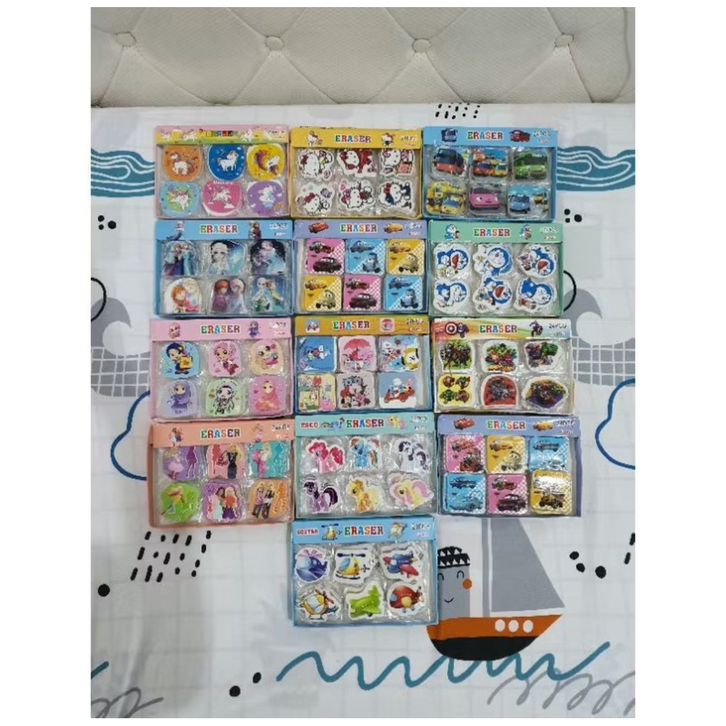 

24pc Penghapus Karkater Fancy Alat Tulis Sekolah dan Kantor