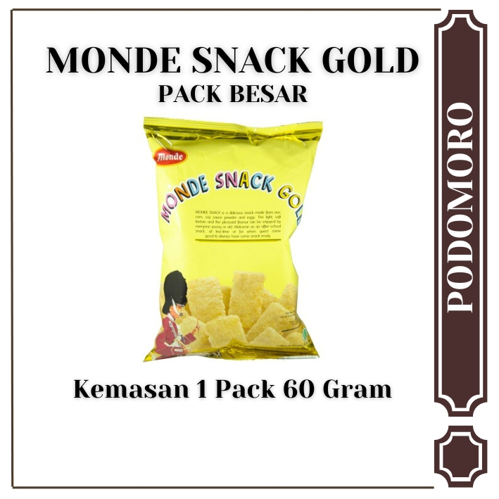 

Monde Snack Gold Serena 60 Gram - Pack Besar - Camilan enak gurih