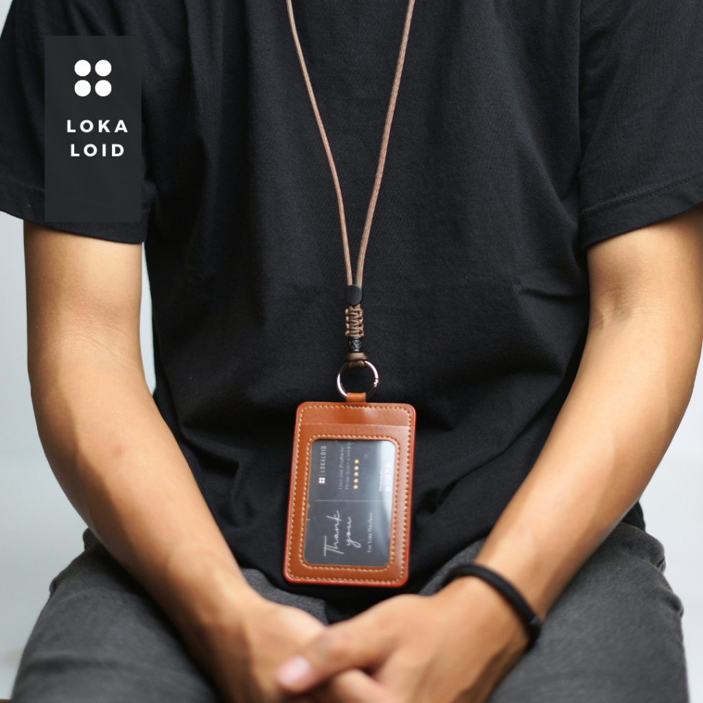 

Lokaloid Lanyard Cobra Round Mix Premium Tali Paracord Gantungan Id Card Holder Casual Design Elegan