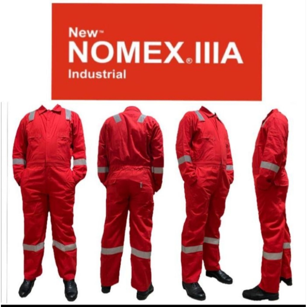 New NOMEX lllA Coverall wearpack Migas Batubara Pertamina XXL-XXXL - Merah