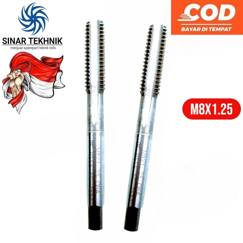 Tap hand tap M8x1.25 hsse OSG tap baut 12 japan bukan m6x1.0