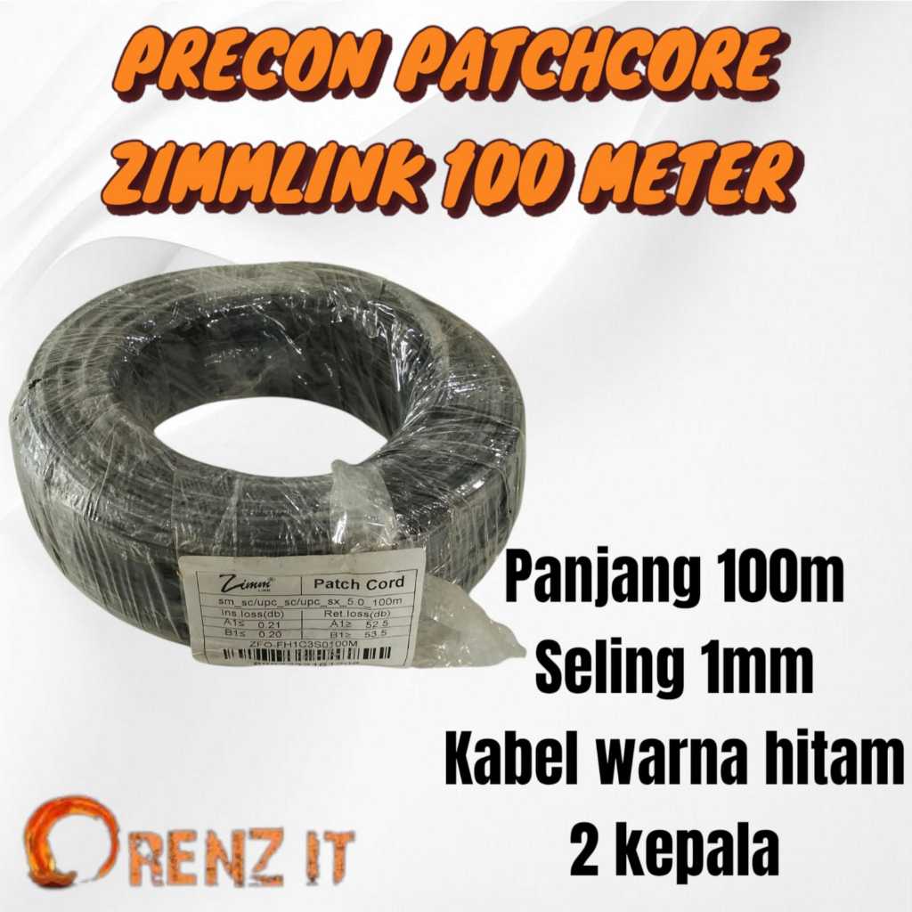 ZIMM PRECON PATCHCORD 100M 1 CORE 3 SELING